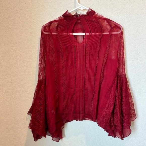 Alice and Olivia silk shirt red - Picture 6 of 9